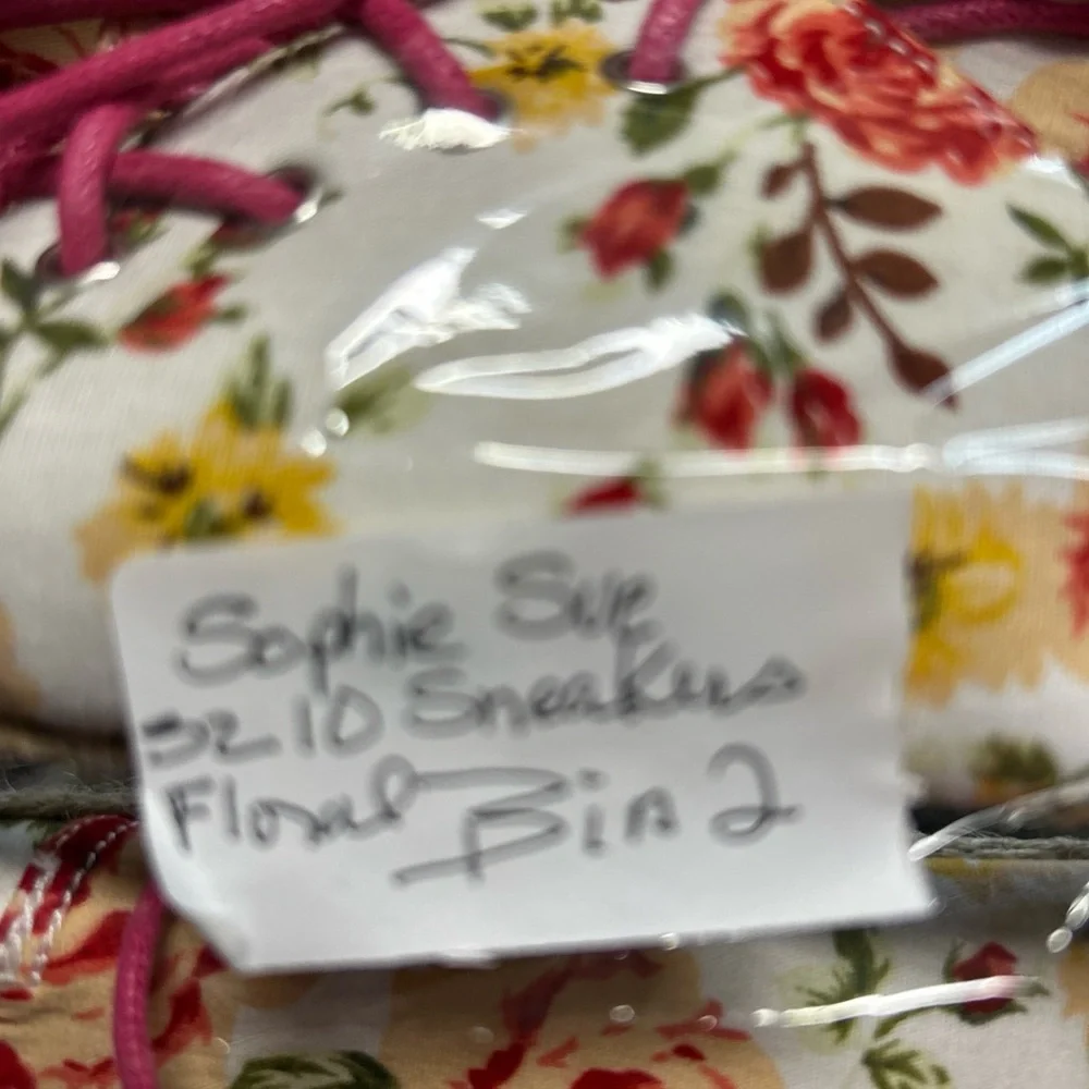 Sophie Sue‎ Women's 10 Floral Espadrille Sneakers Canvas Lightweight Cottagecore
